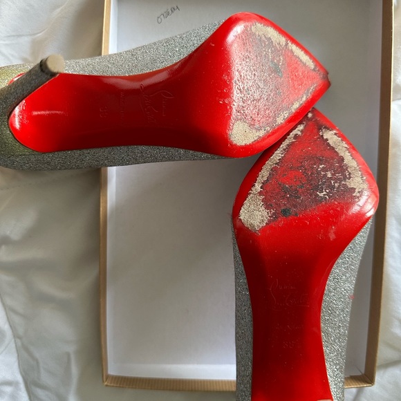 Christian Louboutin Pigalle Follies glitter heels - Picture 6 of 8